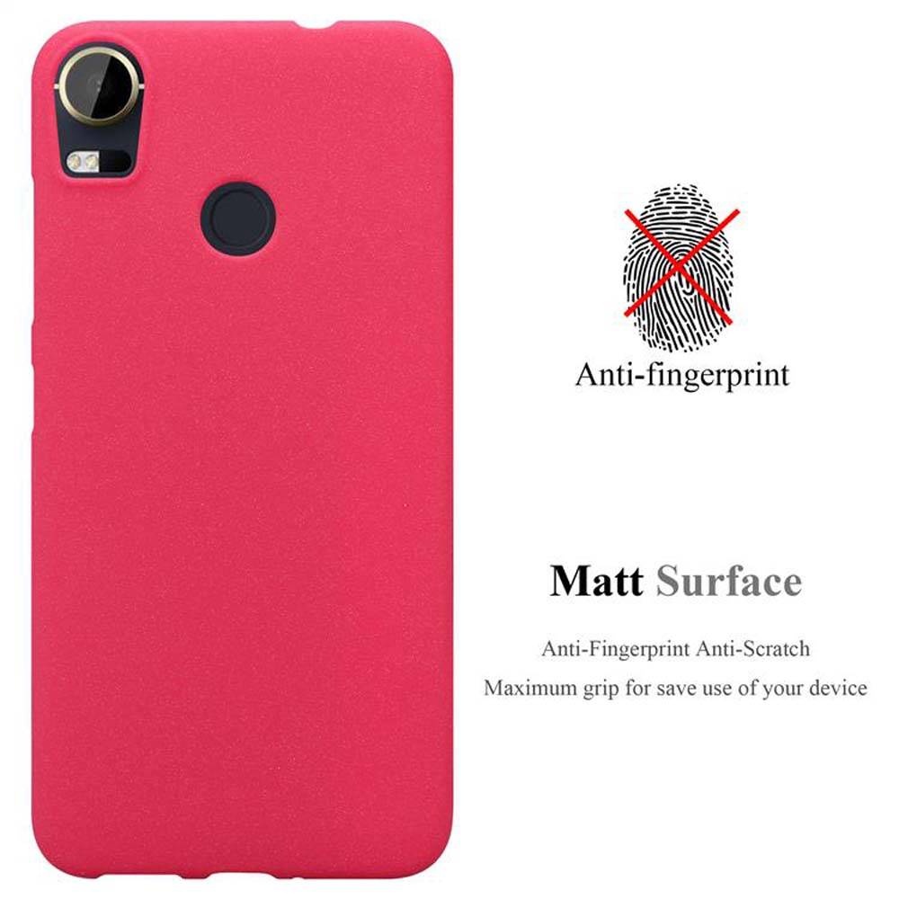 Cadorabo Schutzhülle für HTC Desire 10 PRO Hülle in Rot Handyhülle TPU Etui Cover Case