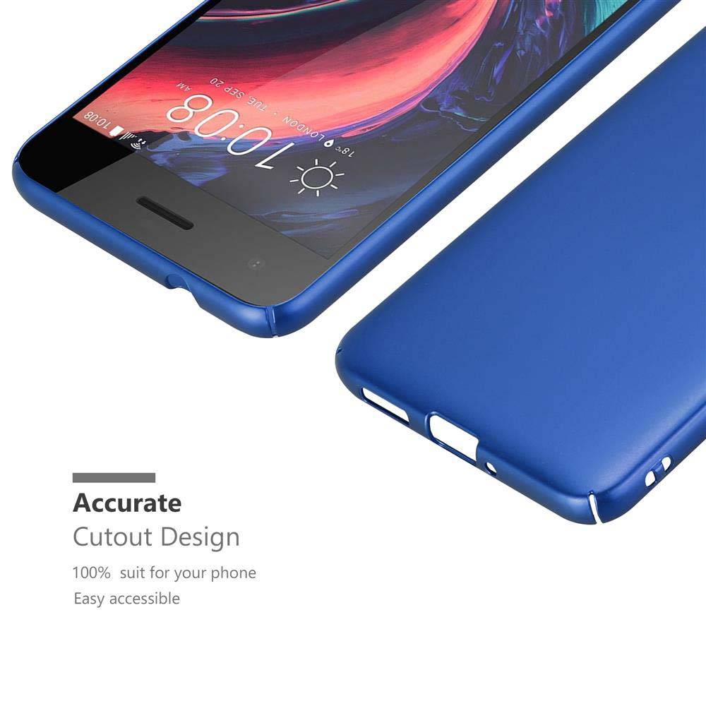 Cadorabo Hülle für HTC Desire 10 PRO Schutzhülle in Blau Hard Case Handy Hülle Etui