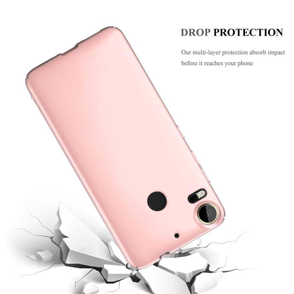 Cadorabo Hülle für HTC Desire 10 PRO Schutzhülle in Rosa Hard Case Handy Hülle Etui