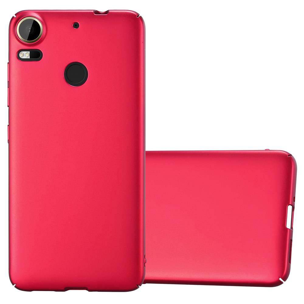 Cadorabo Hülle für HTC Desire 10 PRO Schutzhülle in Rot Hard Case Handy Hülle Etui