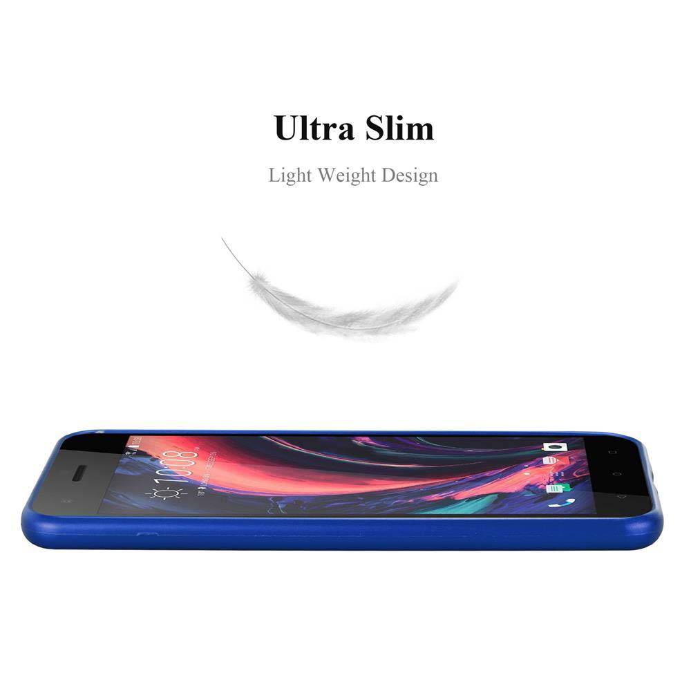 Cadorabo Schutzhülle für HTC Desire 10 PRO Hülle in Blau Handyhülle TPU Silikon Etui Cover Case