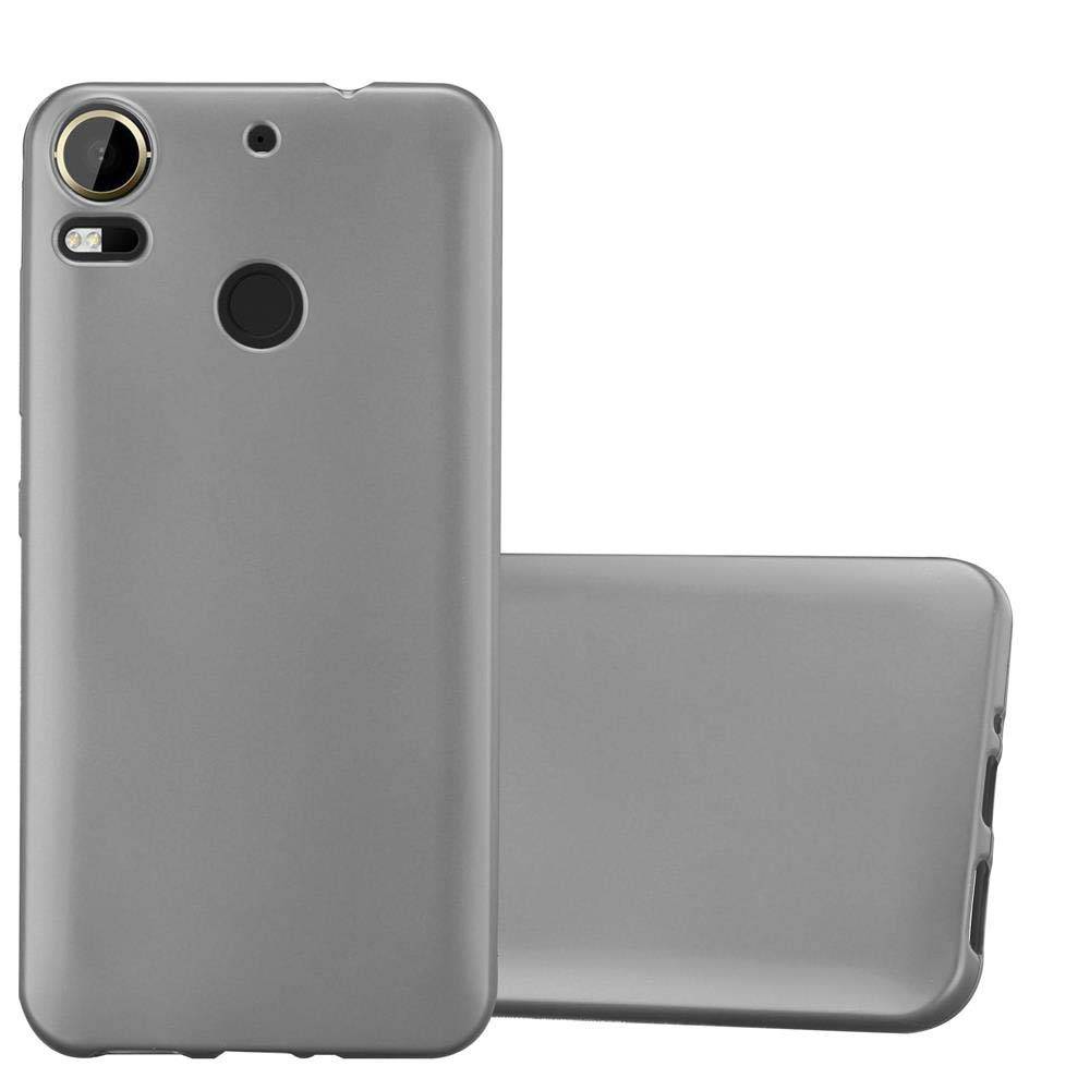 Cadorabo Schutzhülle für HTC Desire 10 PRO Hülle in Grau Handyhülle TPU Silikon Etui Cover Case
