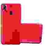 Cadorabo Schutzhülle für HTC Desire 10 PRO Hülle in Rot Handyhülle TPU Silikon Etui Cover Case