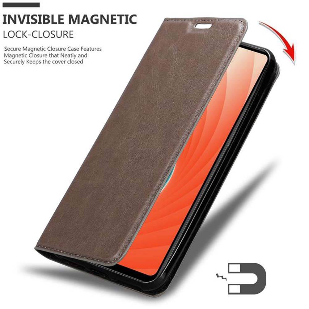 Cadorabo Hülle für Huawei MATE 20 Schutz Hülle in Braun Handyhülle Etui Case Cover Magnetverschluss