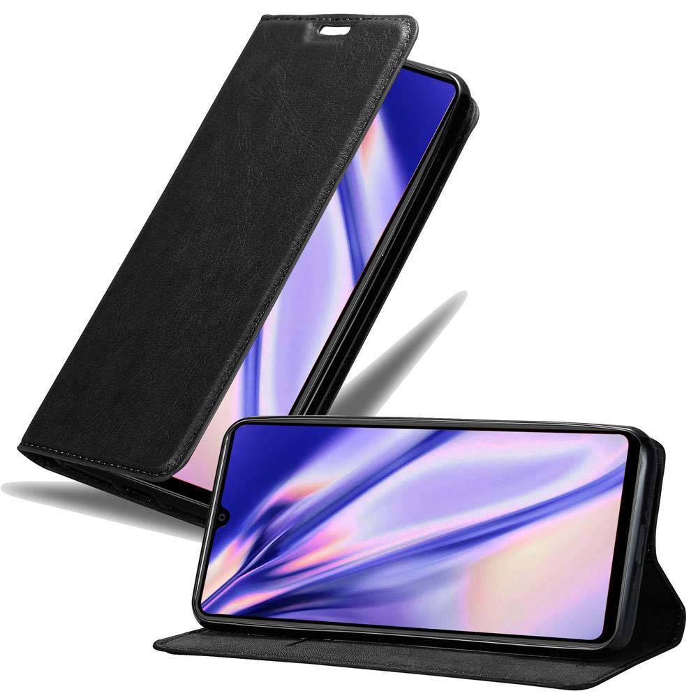 Cadorabo Hülle für Huawei MATE 20 Schutz Hülle in Schwarz Handyhülle Etui Case Cover Magnetverschluss