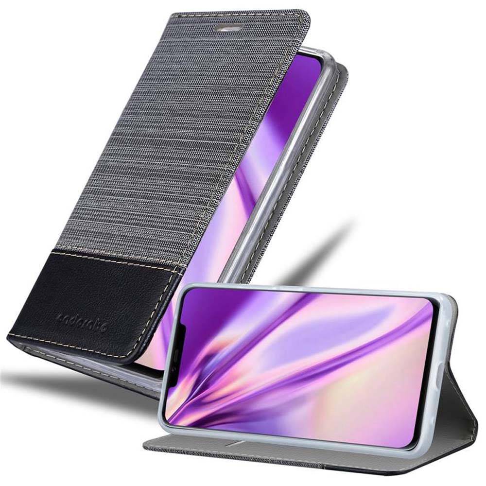 Cadorabo Hülle für Huawei MATE 20 PRO Schutzhülle in Grau Handy Hülle Etui Book Case Cover