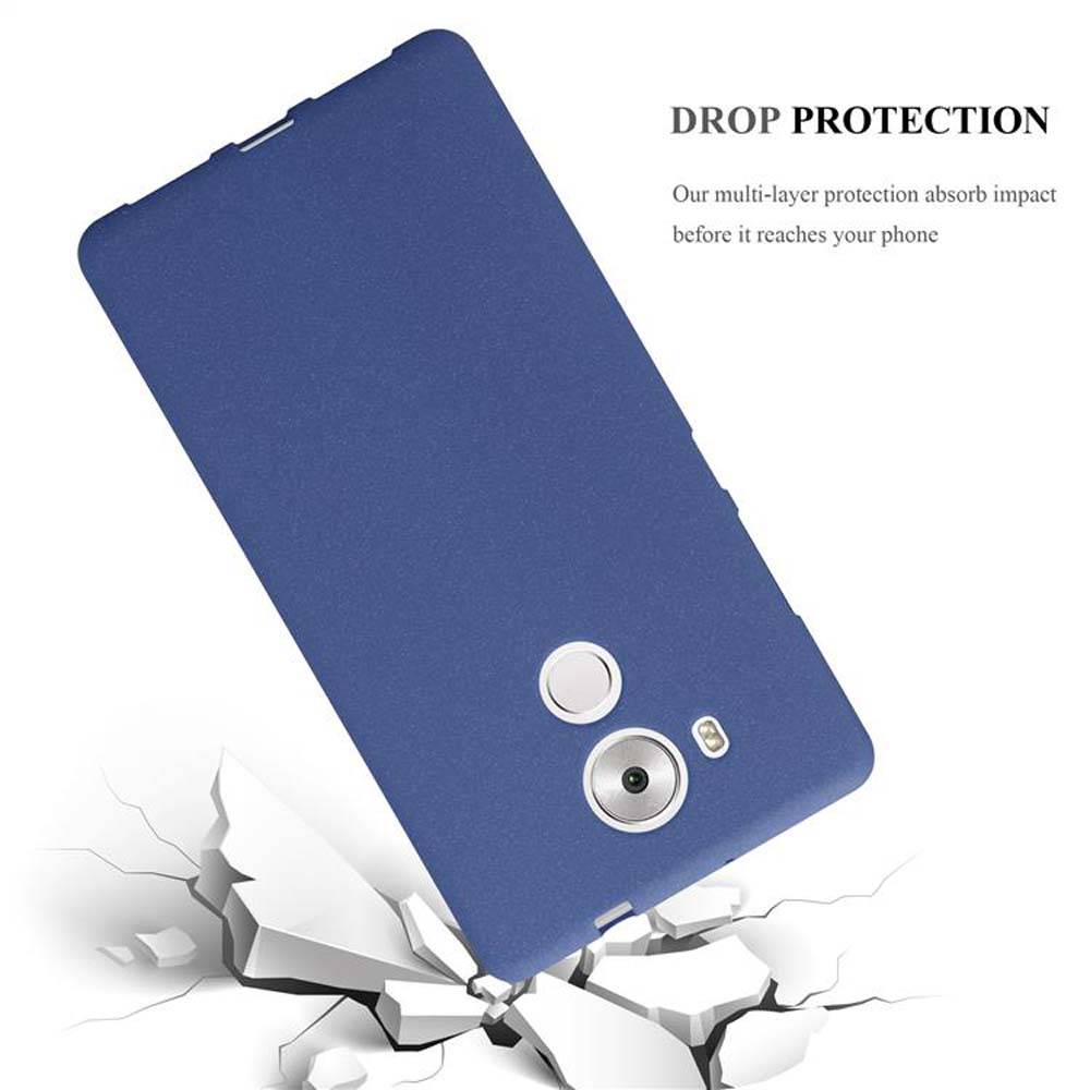 Cadorabo Schutzhülle für Huawei MATE 8 Hülle in Blau Handyhülle TPU Etui Cover Case
