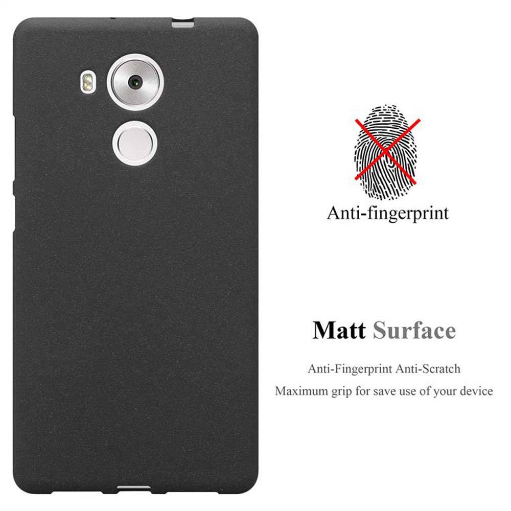 Cadorabo Schutzhülle für Huawei MATE 8 Hülle in Schwarz Handyhülle TPU Etui Cover Case