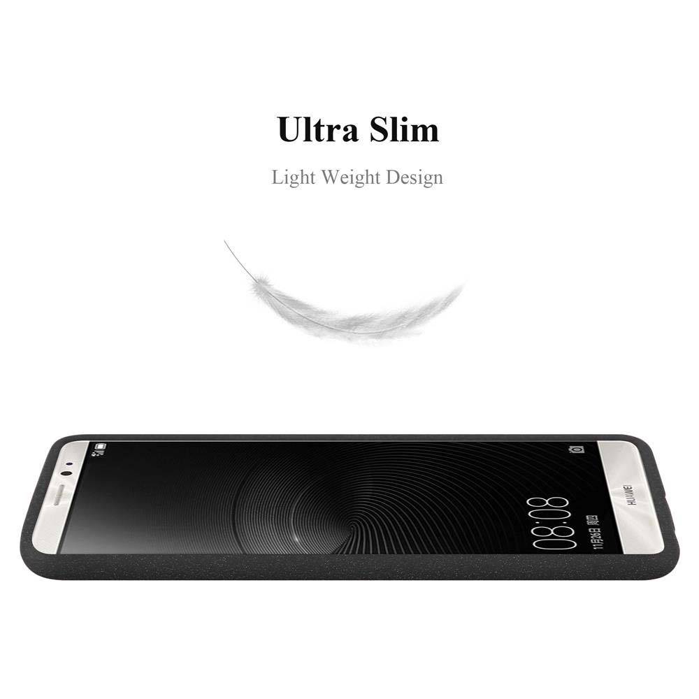 Cadorabo Schutzhülle für Huawei MATE 8 Hülle in Schwarz Handyhülle TPU Etui Cover Case