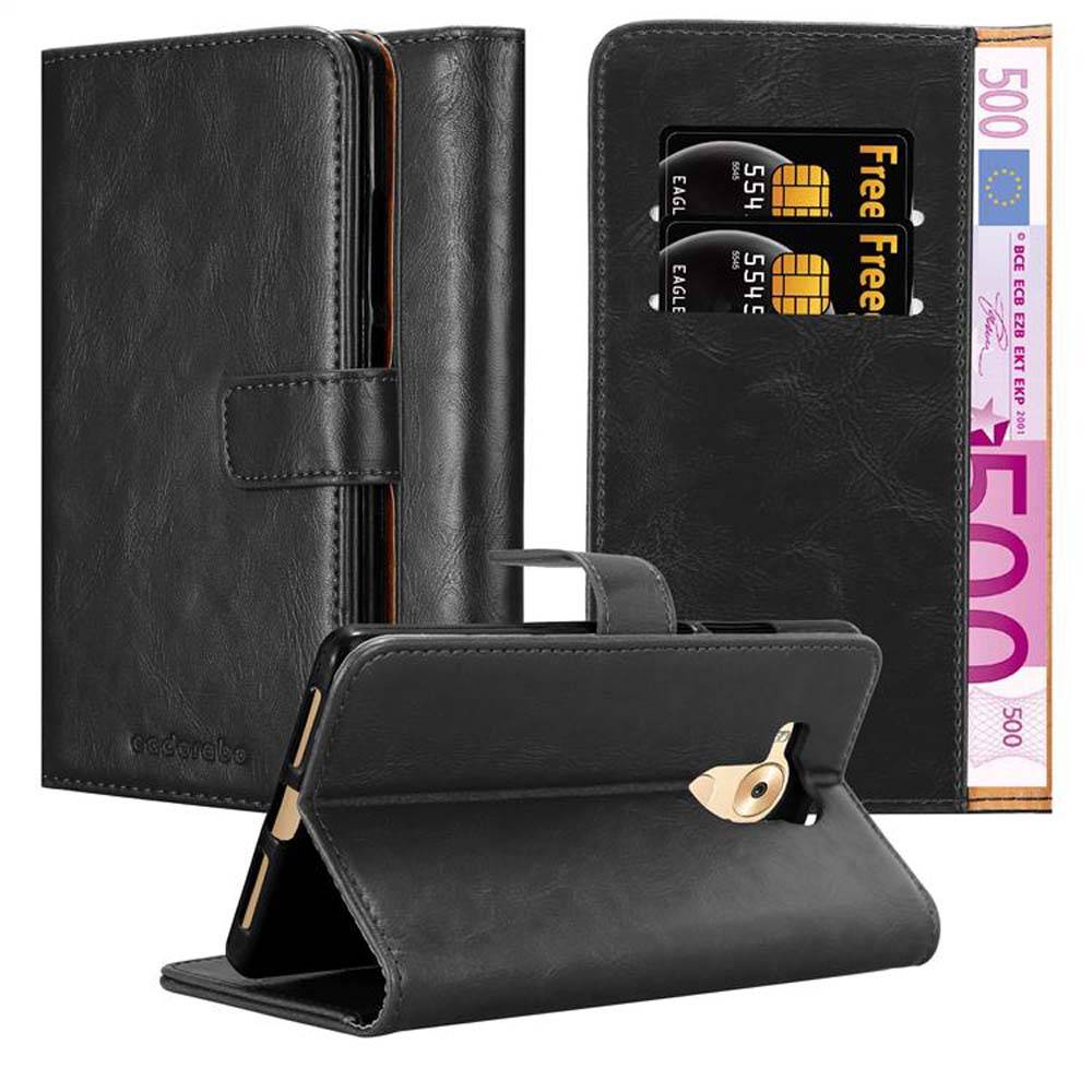 Cadorabo Hülle für Huawei MATE 8 Schutzhülle in Schwarz Handyhülle Book Tasche Case Etui Luxury