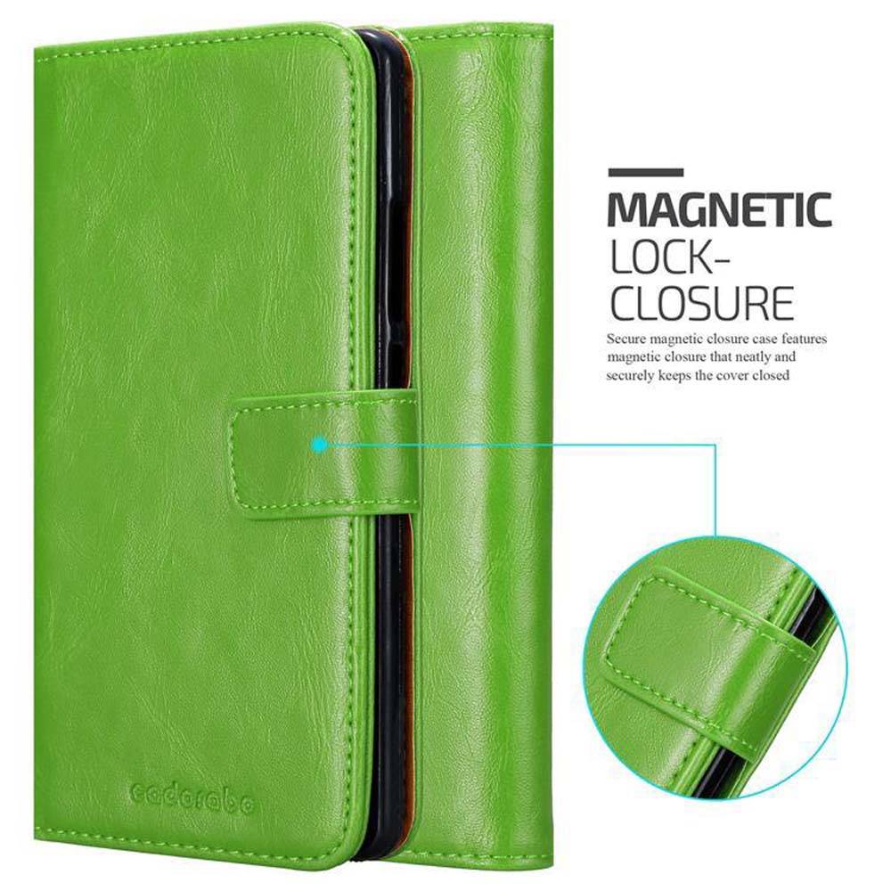 Cadorabo Hülle für Huawei MATE 8 Schutzhülle in Grün Handyhülle Book Tasche Case Etui Luxury