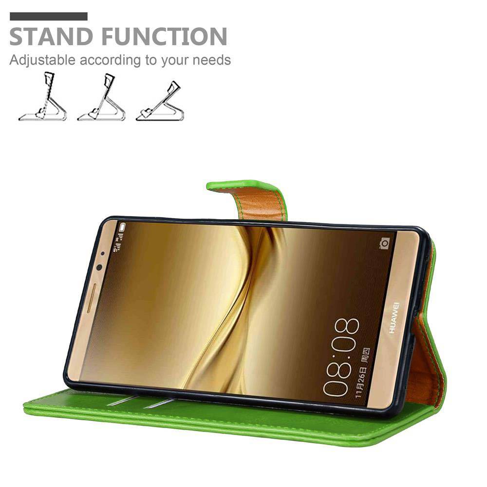 Cadorabo Hülle für Huawei MATE 8 Schutzhülle in Grün Handyhülle Book Tasche Case Etui Luxury