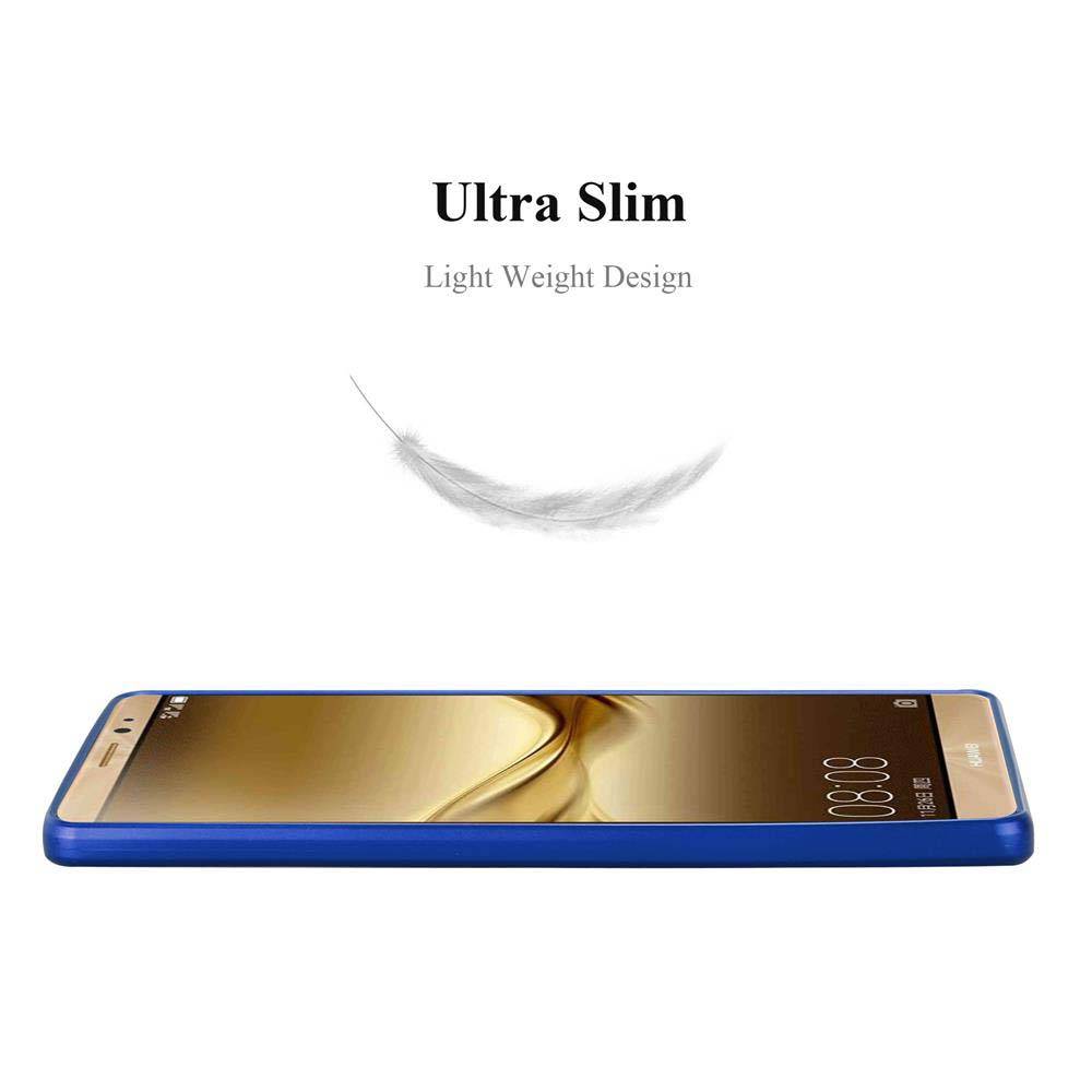 Cadorabo Schutzhülle für Huawei MATE 8 Hülle in Blau Handyhülle TPU Silikon Etui Cover Case