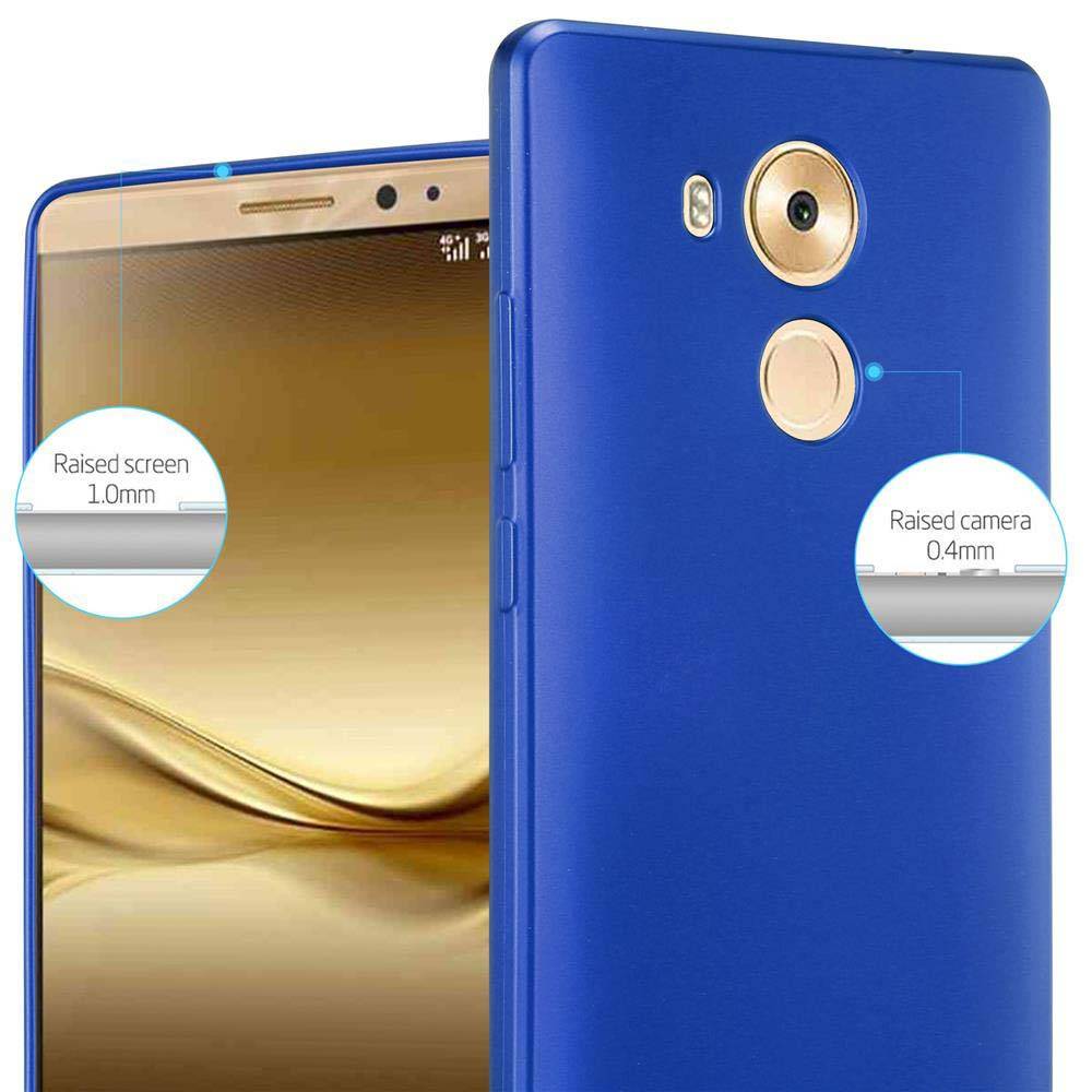 Cadorabo Schutzhülle für Huawei MATE 8 Hülle in Blau Handyhülle TPU Silikon Etui Cover Case