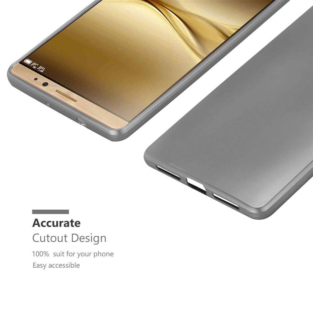 Cadorabo Schutzhülle für Huawei MATE 8 Hülle in Grau Handyhülle TPU Silikon Etui Cover Case