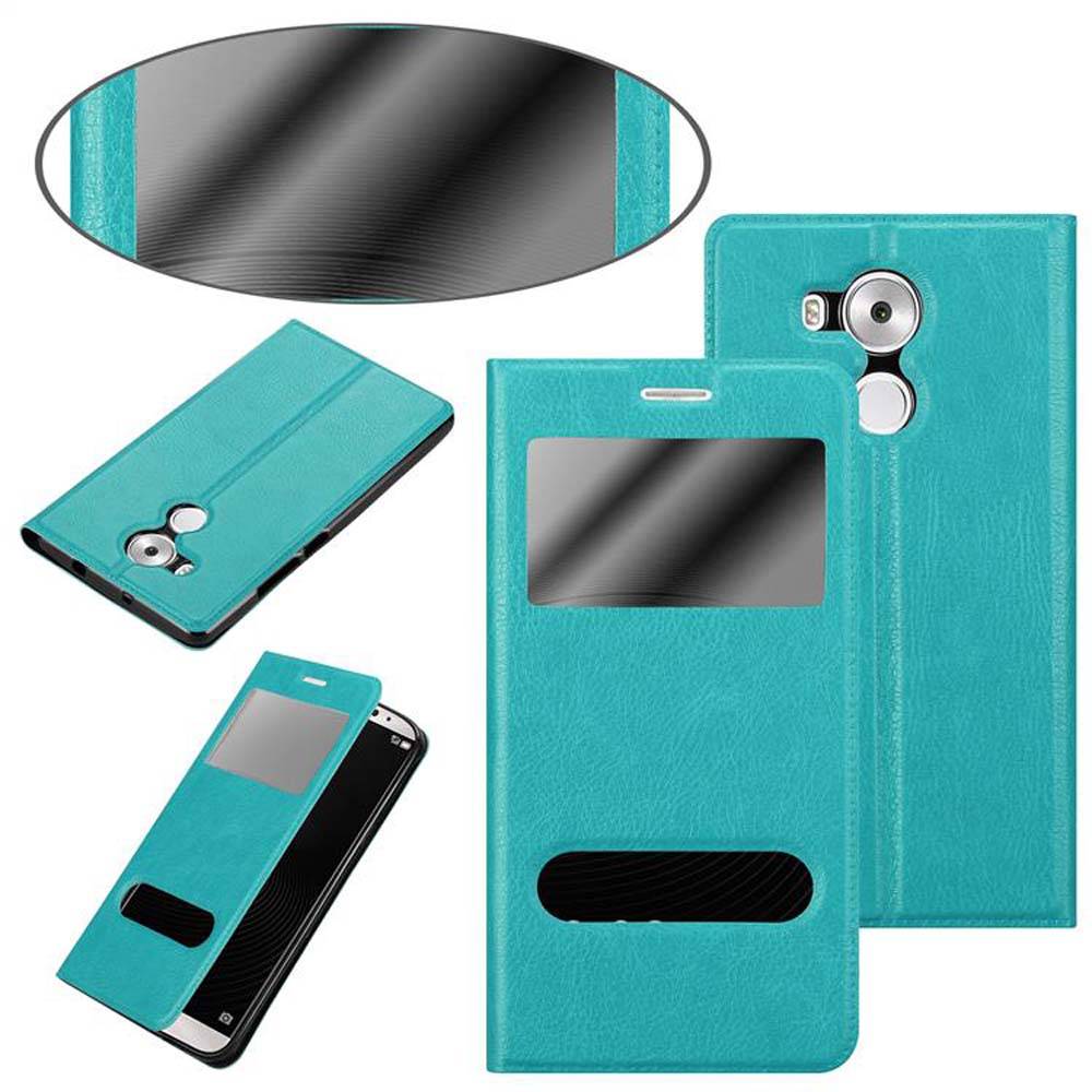 Cadorabo Schutzhülle für Huawei MATE 8 Hülle in Türkis Handyhülle Book Case Cover Etui