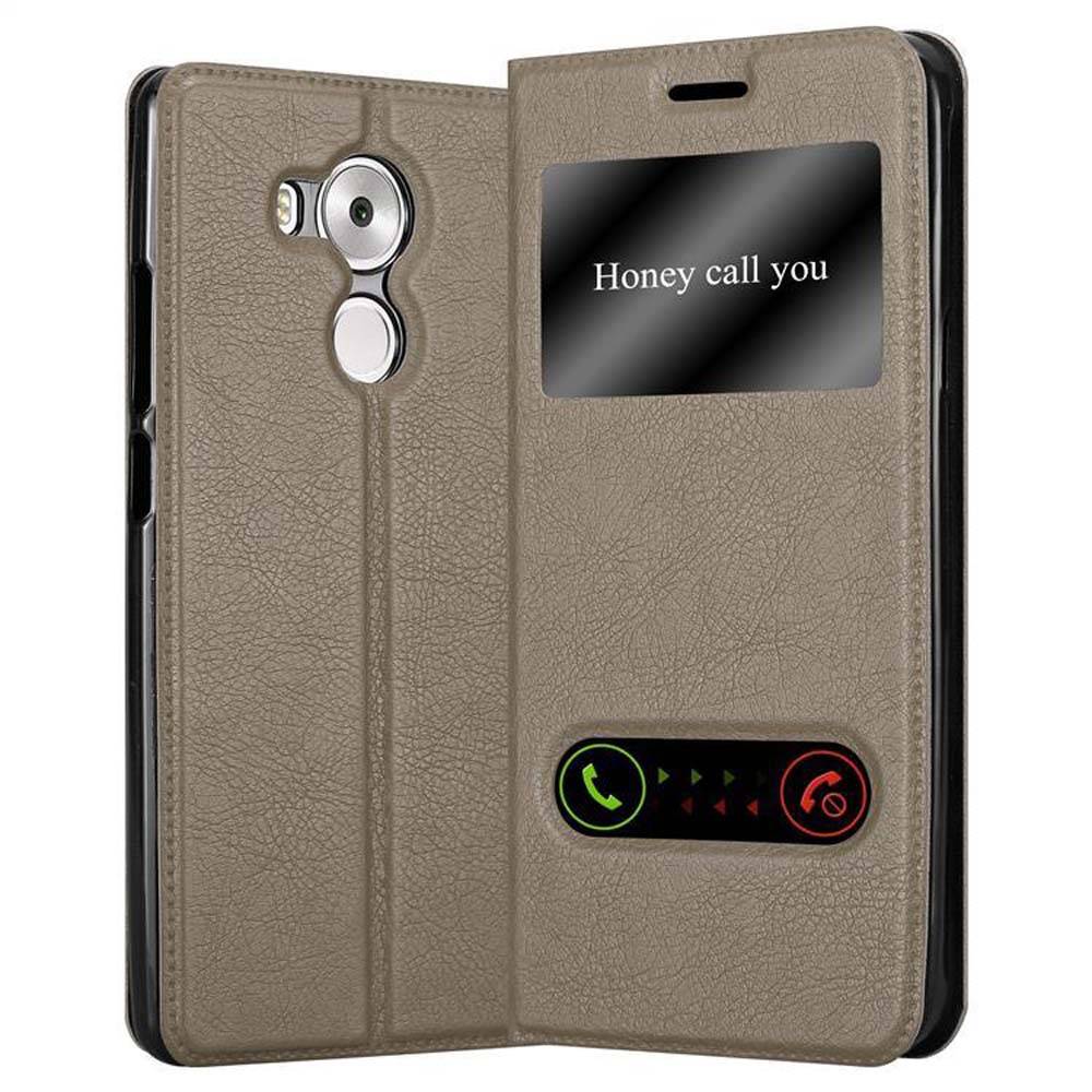 Cadorabo Schutzhülle für Huawei MATE 8 Hülle in Braun Handyhülle Book Case Cover Etui