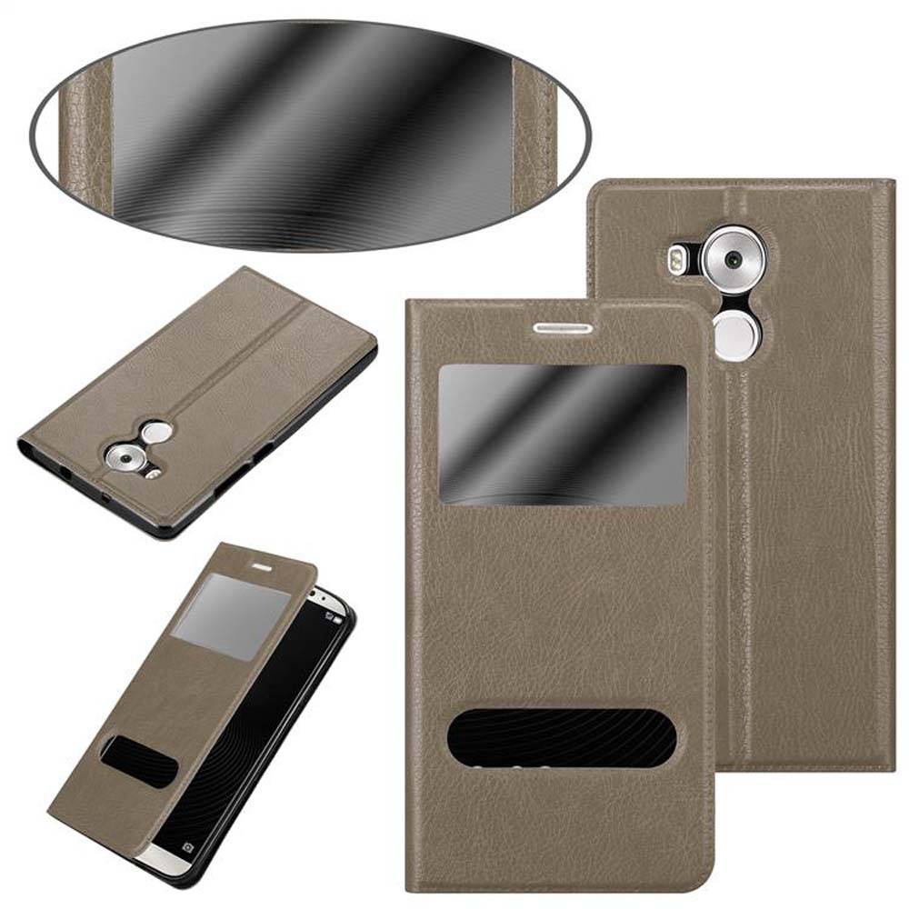 Cadorabo Schutzhülle für Huawei MATE 8 Hülle in Braun Handyhülle Book Case Cover Etui