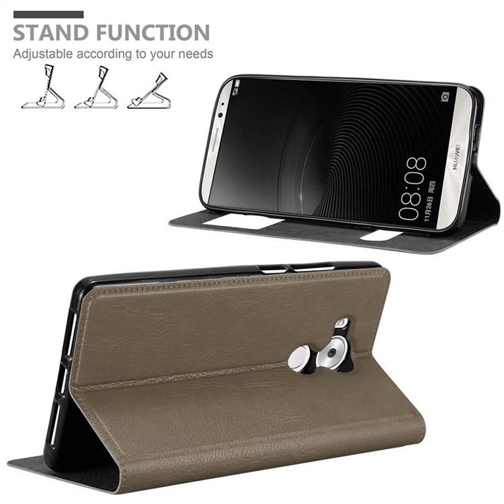 Cadorabo Schutzhülle für Huawei MATE 8 Hülle in Braun Handyhülle Book Case Cover Etui