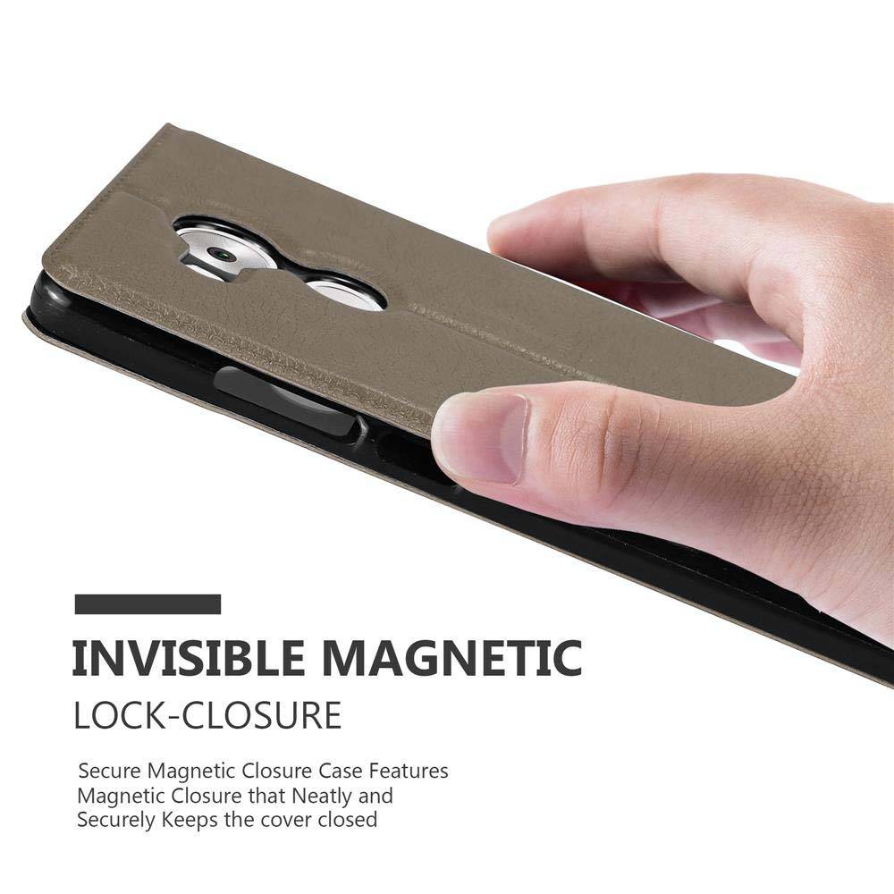 Cadorabo Schutzhülle für Huawei MATE 8 Hülle in Braun Handyhülle Book Case Cover Etui
