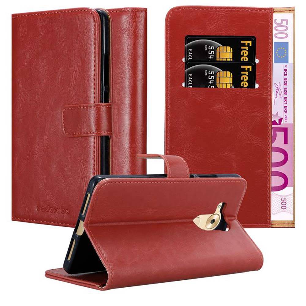 Cadorabo Hülle für Huawei MATE 8 Schutzhülle in Rot Handyhülle Book Tasche Case Etui Luxury