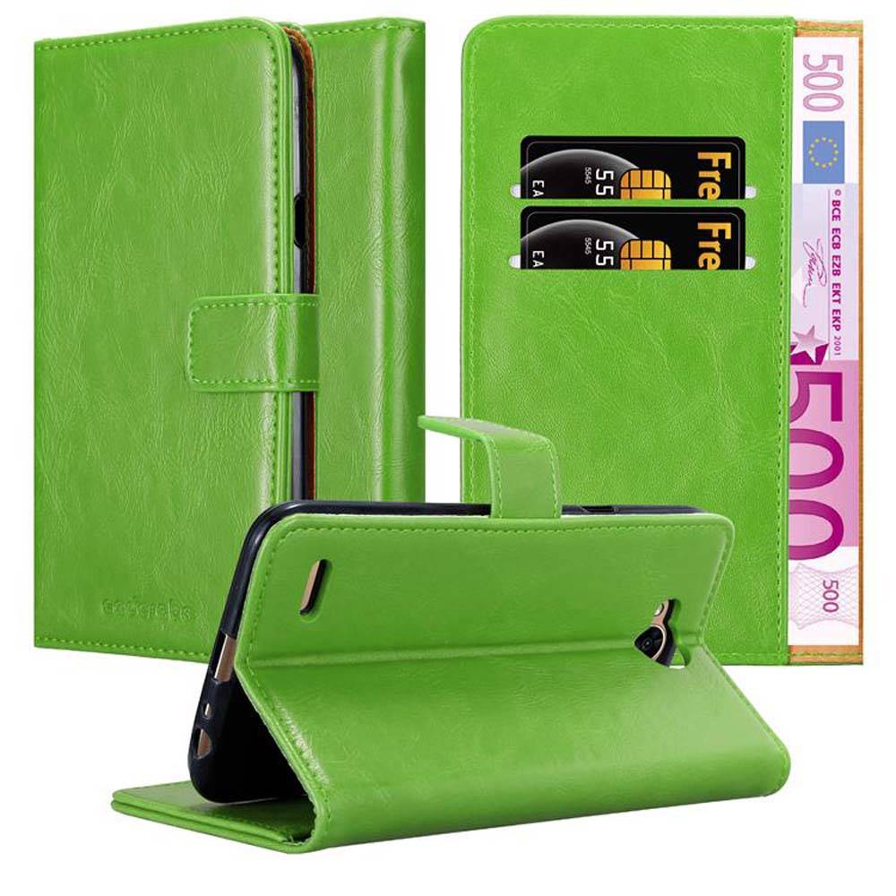 Cadorabo Hülle für LG X POWER 2 Schutzhülle in Grün Handyhülle Book Tasche Case Etui Luxury