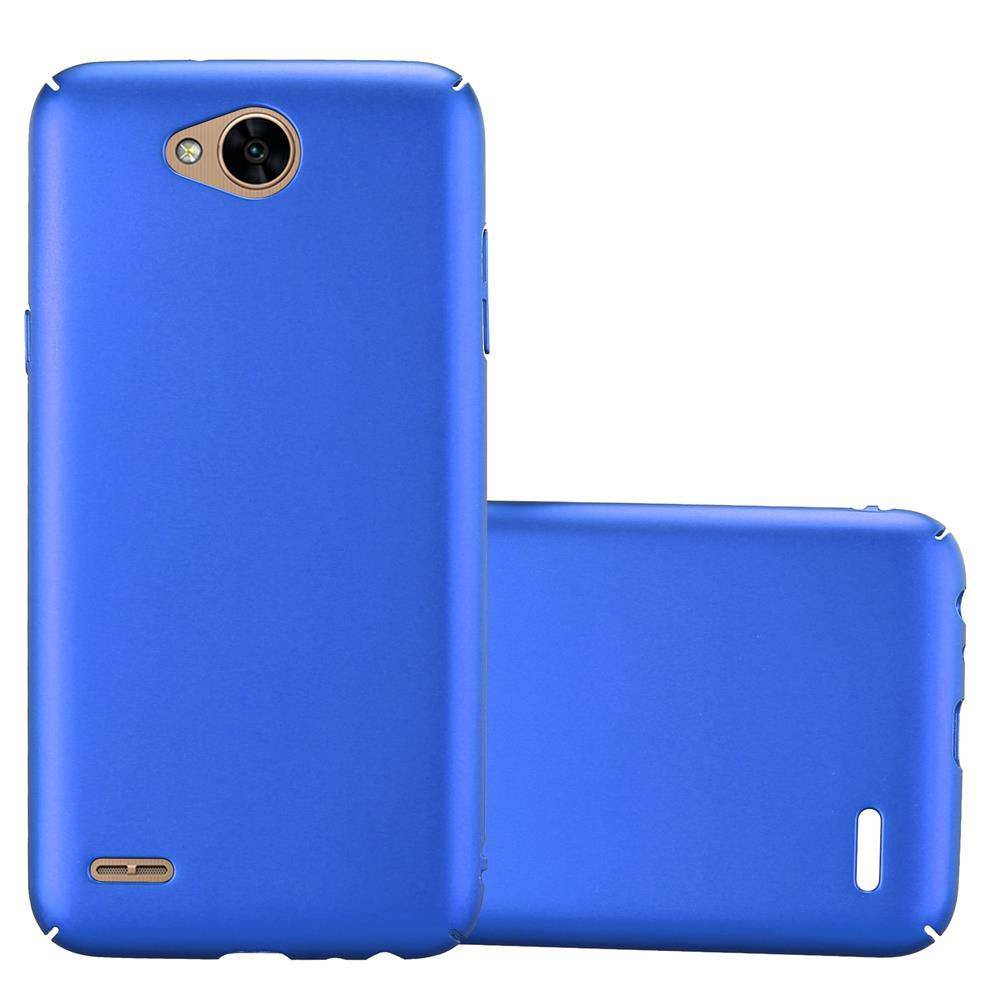 Cadorabo Hülle für LG X POWER 2 Schutzhülle in Blau Hard Case Handy Hülle Etui