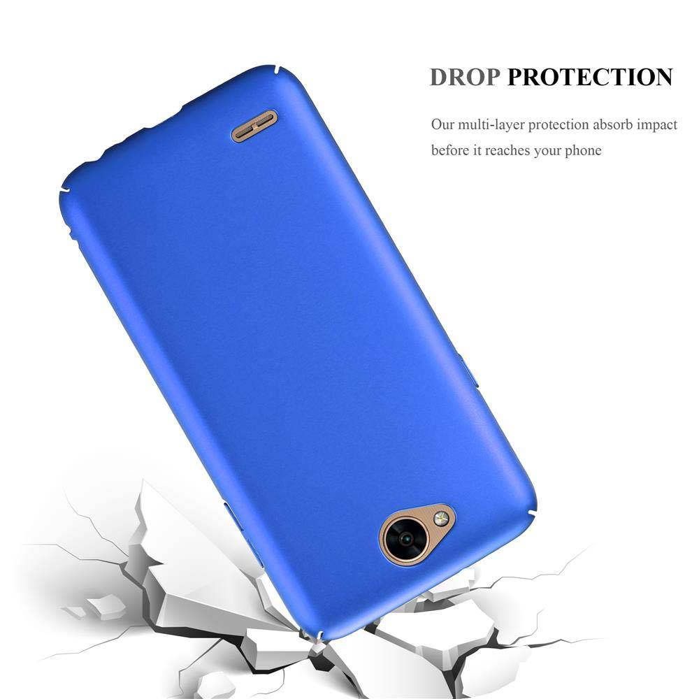 Cadorabo Hülle für LG X POWER 2 Schutzhülle in Blau Hard Case Handy Hülle Etui