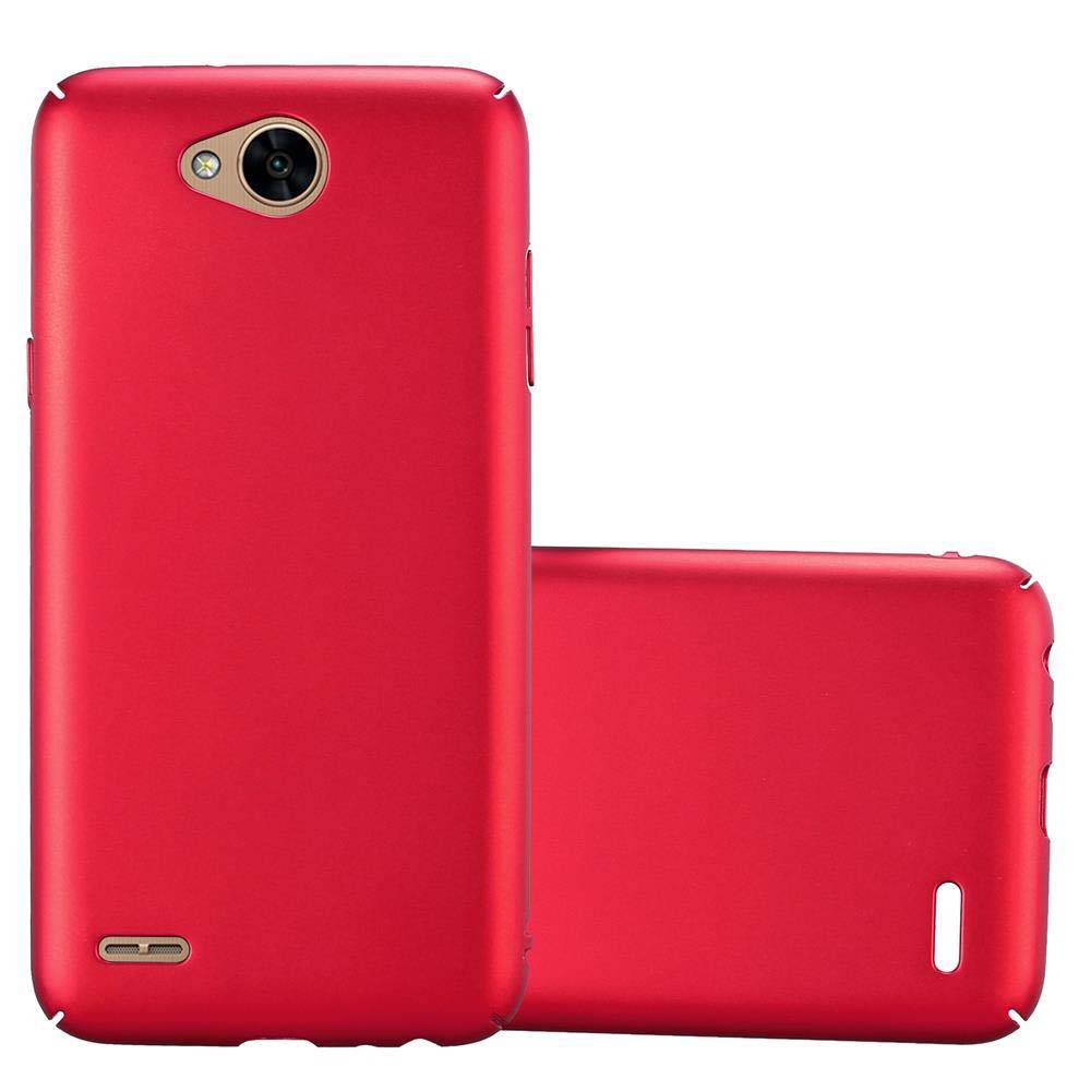 Cadorabo Hülle für LG X POWER 2 Schutzhülle in Rot Hard Case Handy Hülle Etui