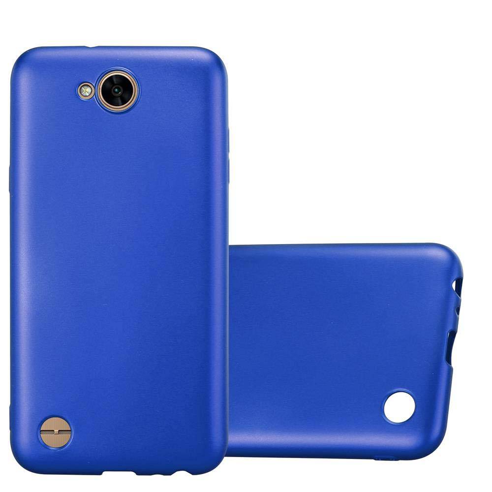 Cadorabo Schutzhülle für LG X POWER 2 Hülle in Blau Handyhülle TPU Silikon Etui Cover Case