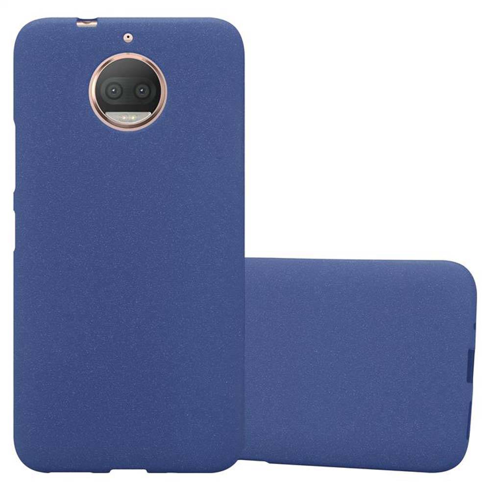 Cadorabo Schutzhülle für Motorola MOTO G5S PLUS Hülle in Blau Handyhülle TPU Etui Cover Case
