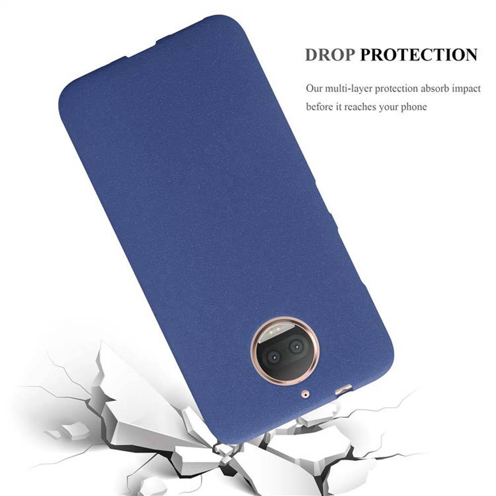 Cadorabo Schutzhülle für Motorola MOTO G5S PLUS Hülle in Blau Handyhülle TPU Etui Cover Case