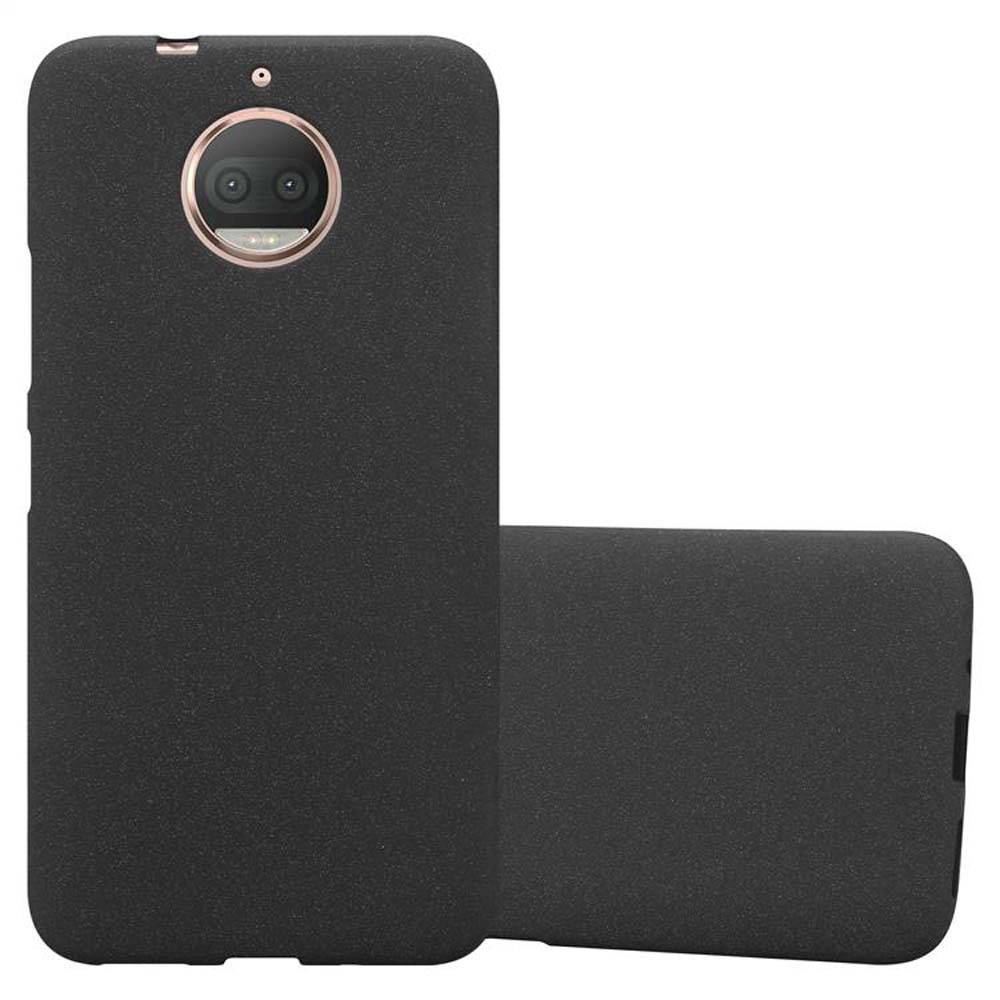 Cadorabo Schutzhülle für Motorola MOTO G5S PLUS Hülle in Schwarz Handyhülle TPU Etui Cover Case