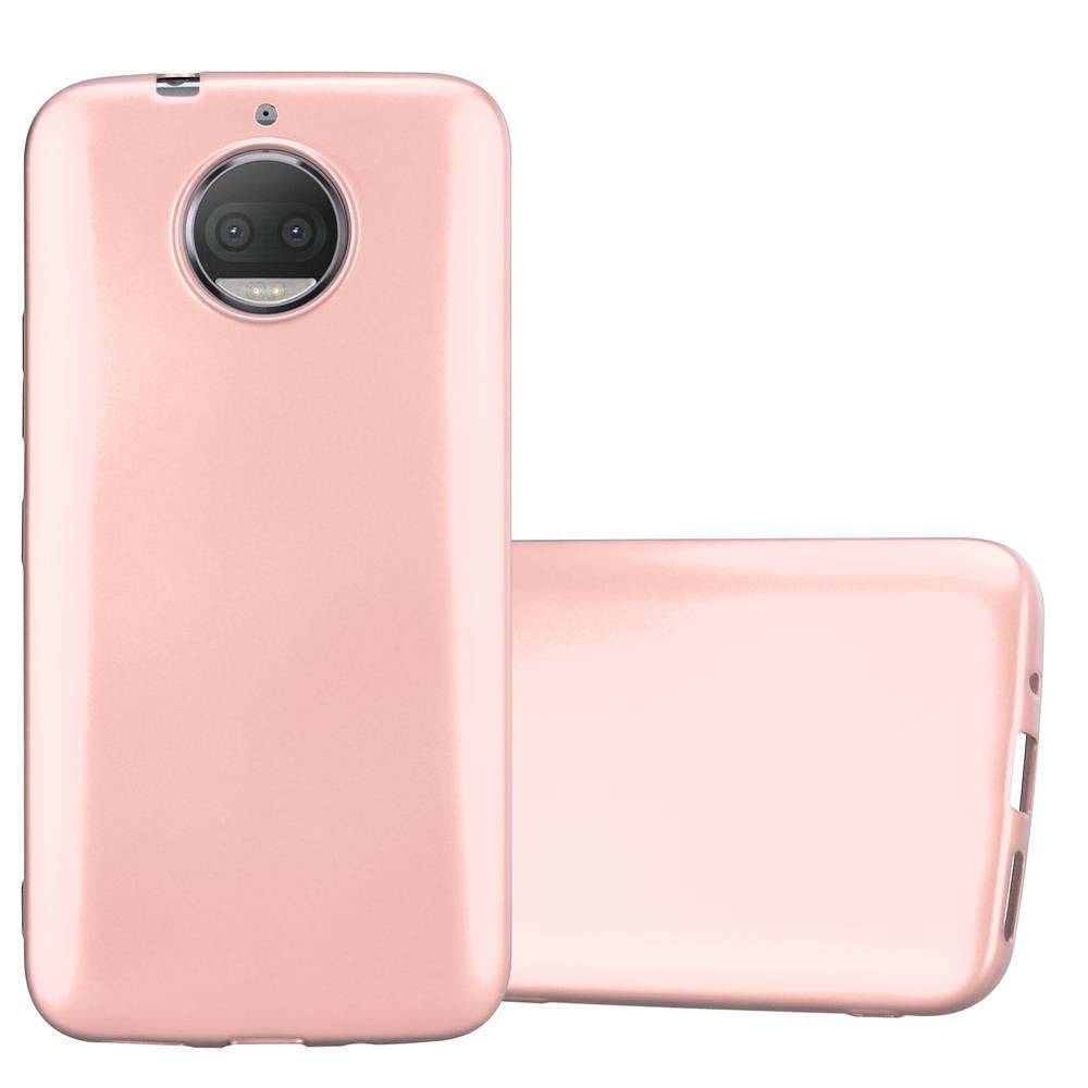 Cadorabo Schutzhülle für Motorola MOTO G5S PLUS Hülle in Rosa Handyhülle TPU Silikon Etui Cover Case