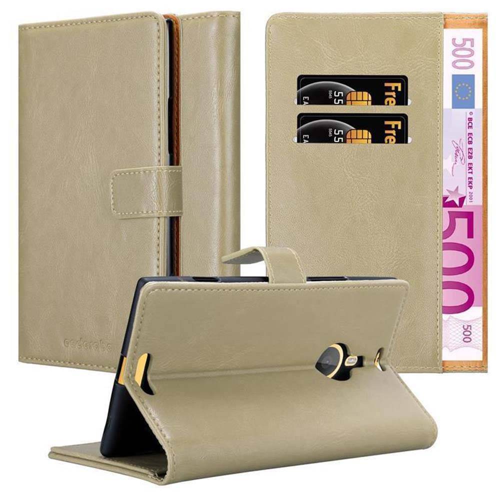 Cadorabo Hülle für Nokia Lumia 1520 Schutzhülle in Braun Handyhülle Book Tasche Case Etui Luxury