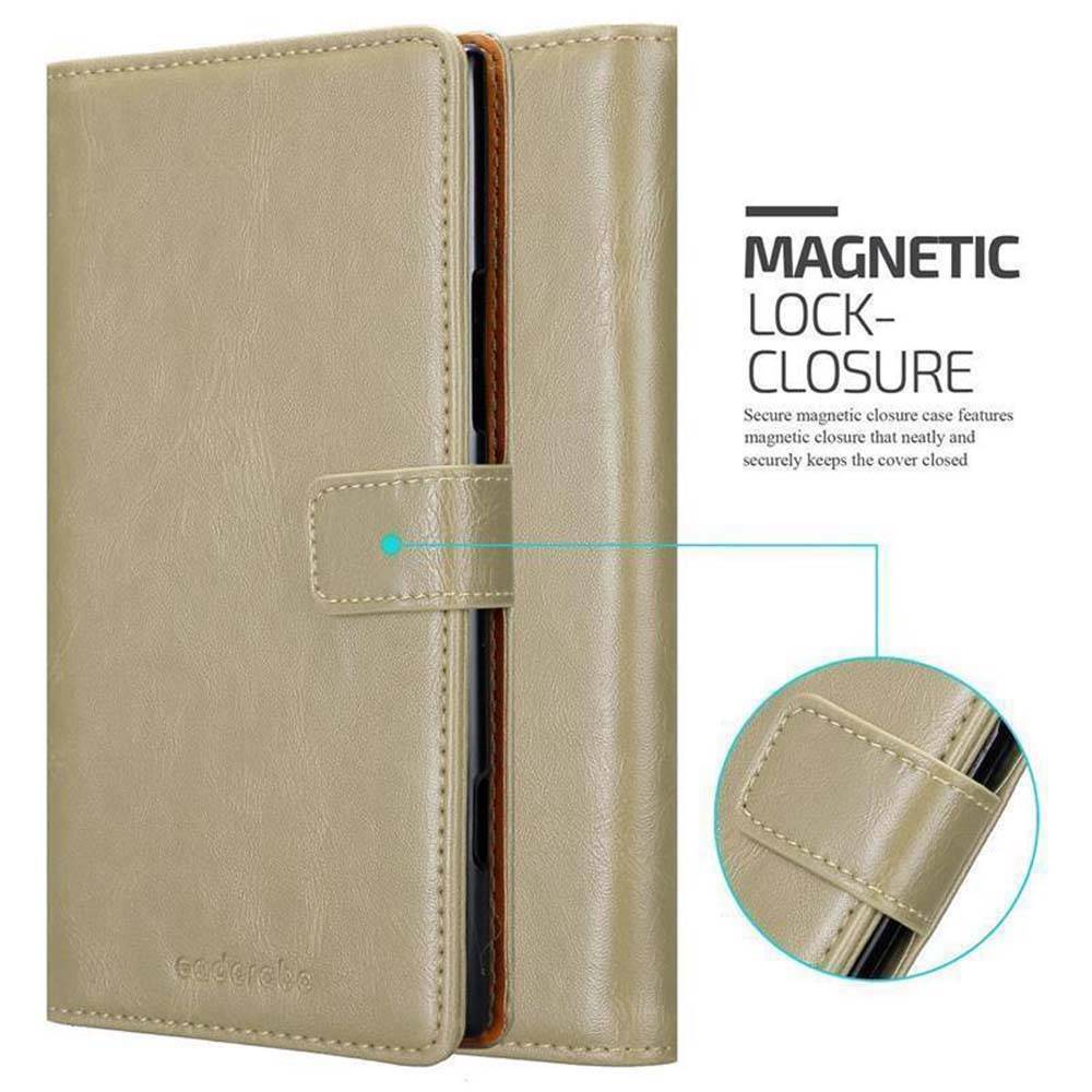 Cadorabo Hülle für Nokia Lumia 1520 Schutzhülle in Braun Handyhülle Book Tasche Case Etui Luxury