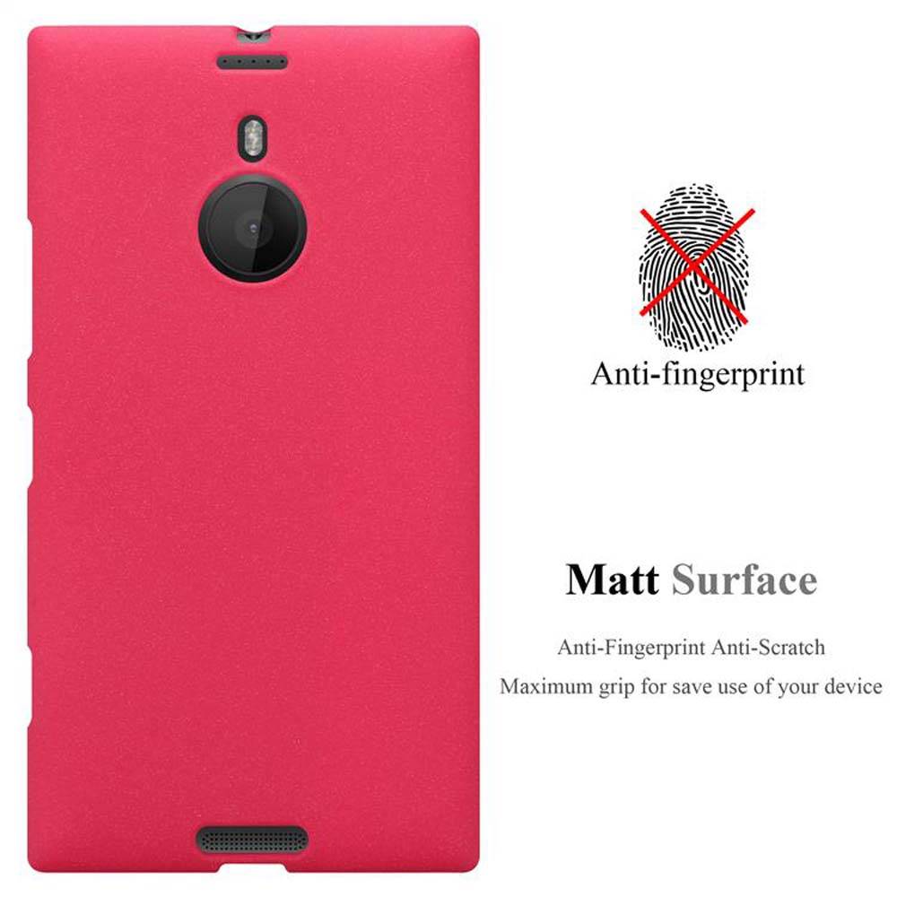 Cadorabo Schutzhülle für Nokia Lumia 1520 Hülle in Rot Handyhülle TPU Etui Cover Case
