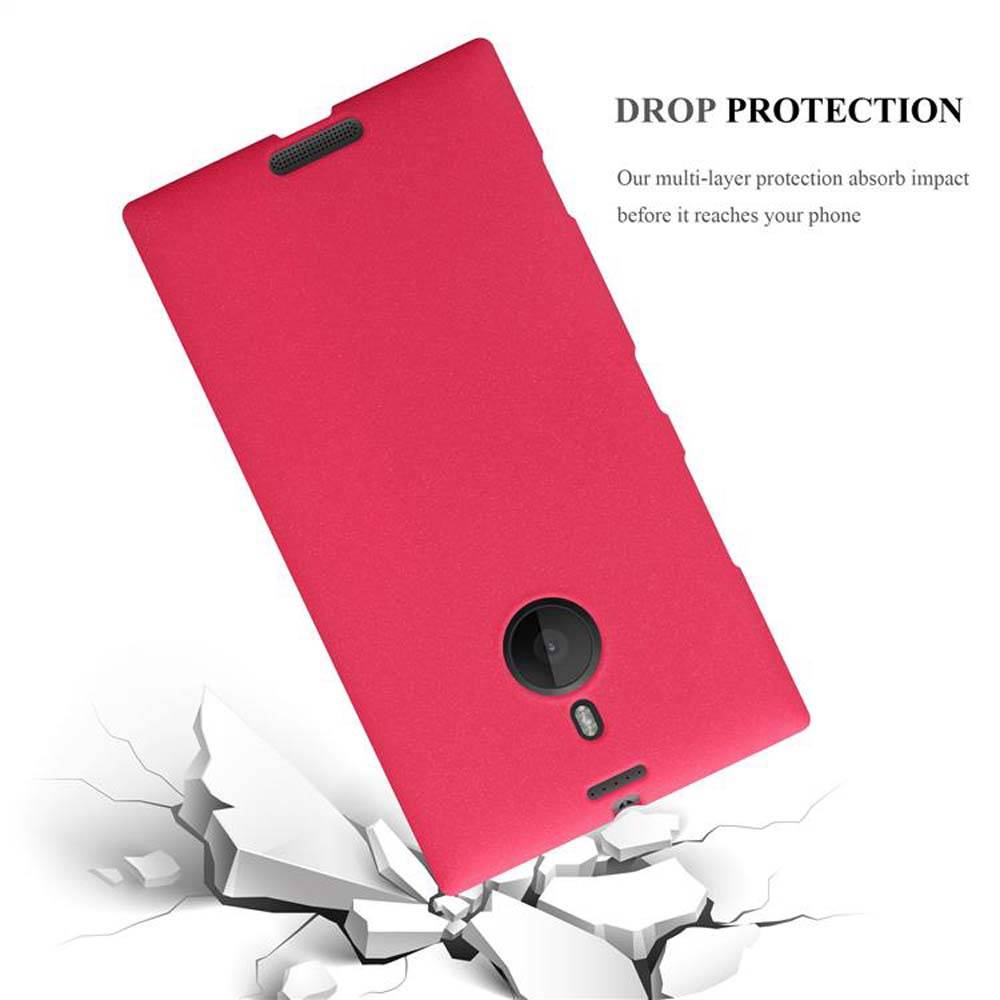 Cadorabo Schutzhülle für Nokia Lumia 1520 Hülle in Rot Handyhülle TPU Etui Cover Case