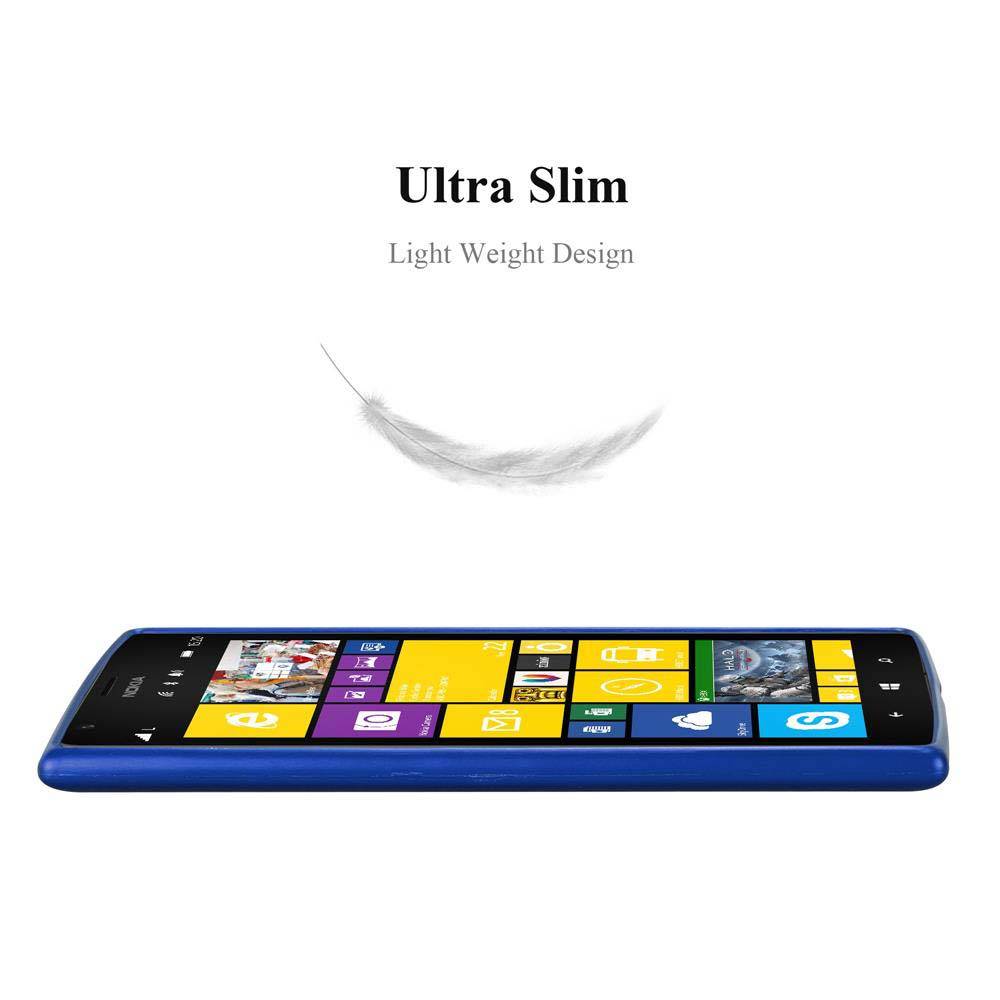 Cadorabo Schutzhülle für Nokia Lumia 1520 Hülle in Blau Handyhülle TPU Silikon Etui Cover Case