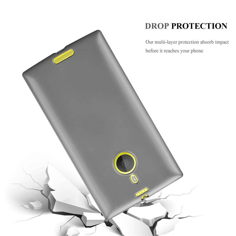 Cadorabo Schutzhülle für Nokia Lumia 1520 Hülle in Grau Handyhülle TPU Silikon Etui Cover Case