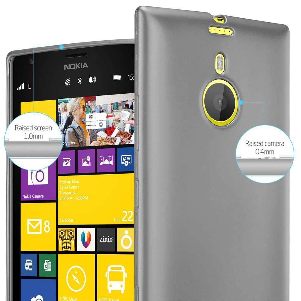 Cadorabo Schutzhülle für Nokia Lumia 1520 Hülle in Grau Handyhülle TPU Silikon Etui Cover Case
