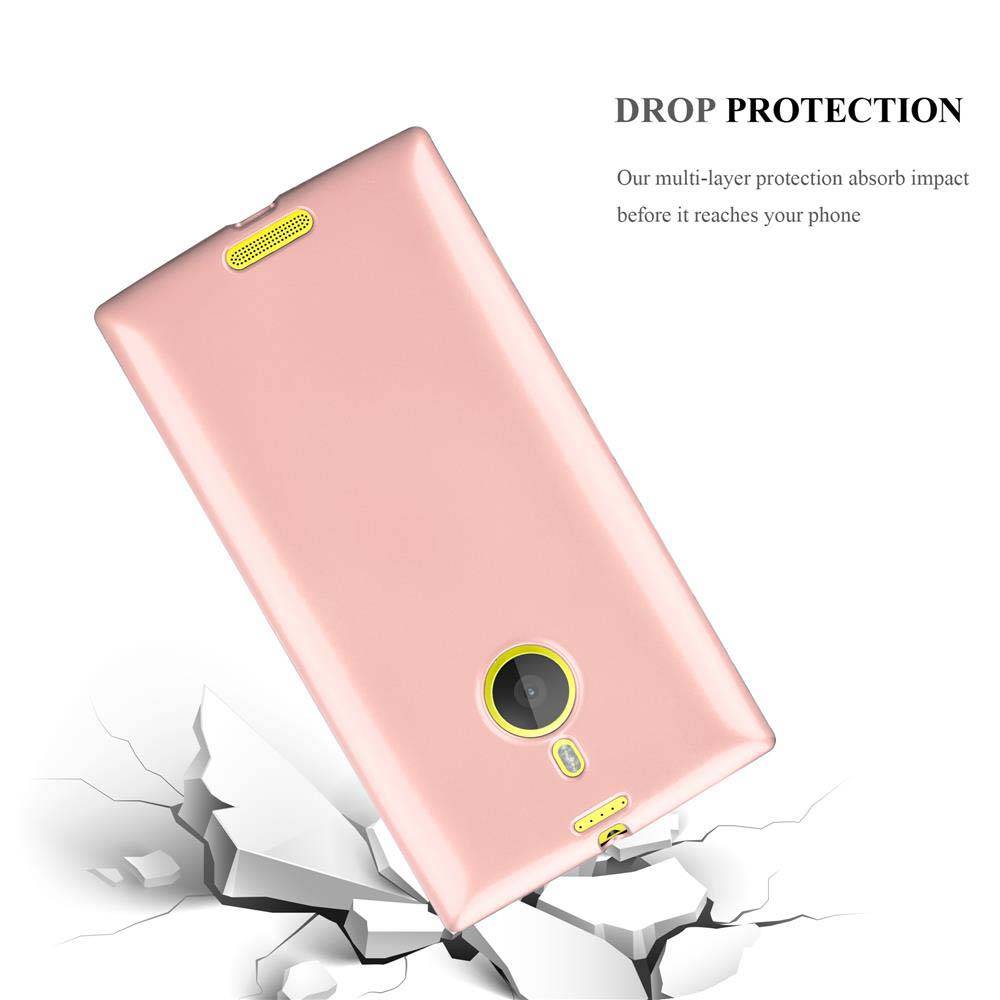 Cadorabo Schutzhülle für Nokia Lumia 1520 Hülle in Rosa Handyhülle TPU Silikon Etui Cover Case
