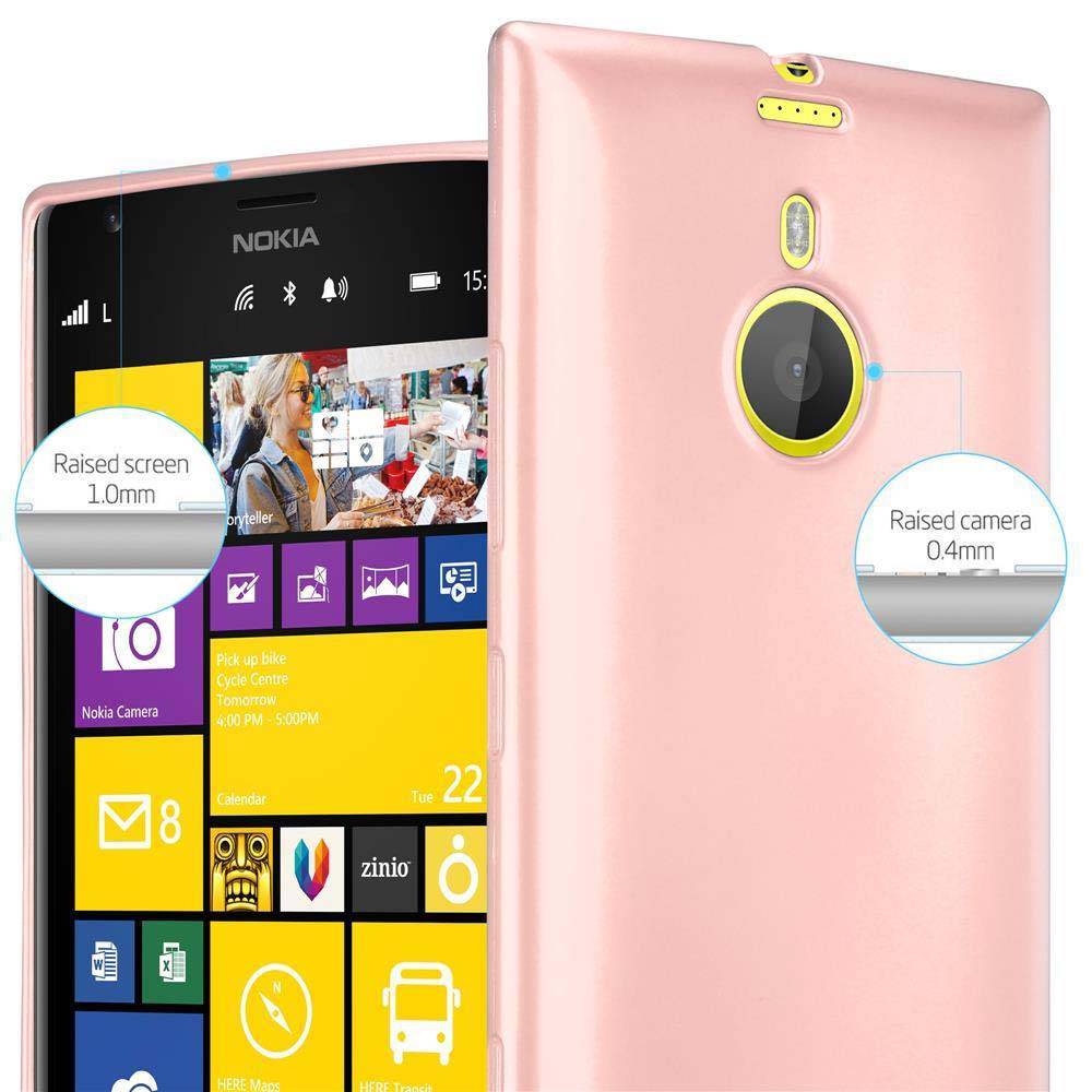Cadorabo Schutzhülle für Nokia Lumia 1520 Hülle in Rosa Handyhülle TPU Silikon Etui Cover Case