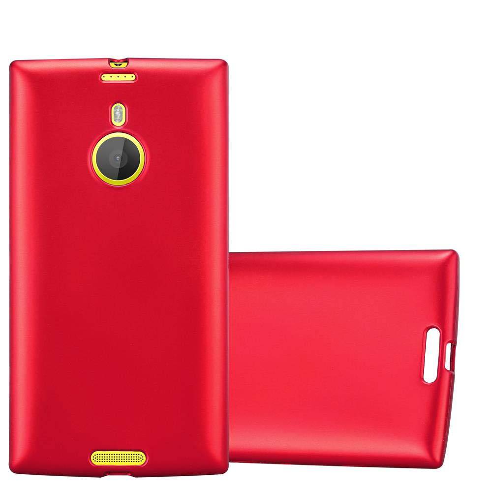 Cadorabo Schutzhülle für Nokia Lumia 1520 Hülle in Rot Handyhülle TPU Silikon Etui Cover Case