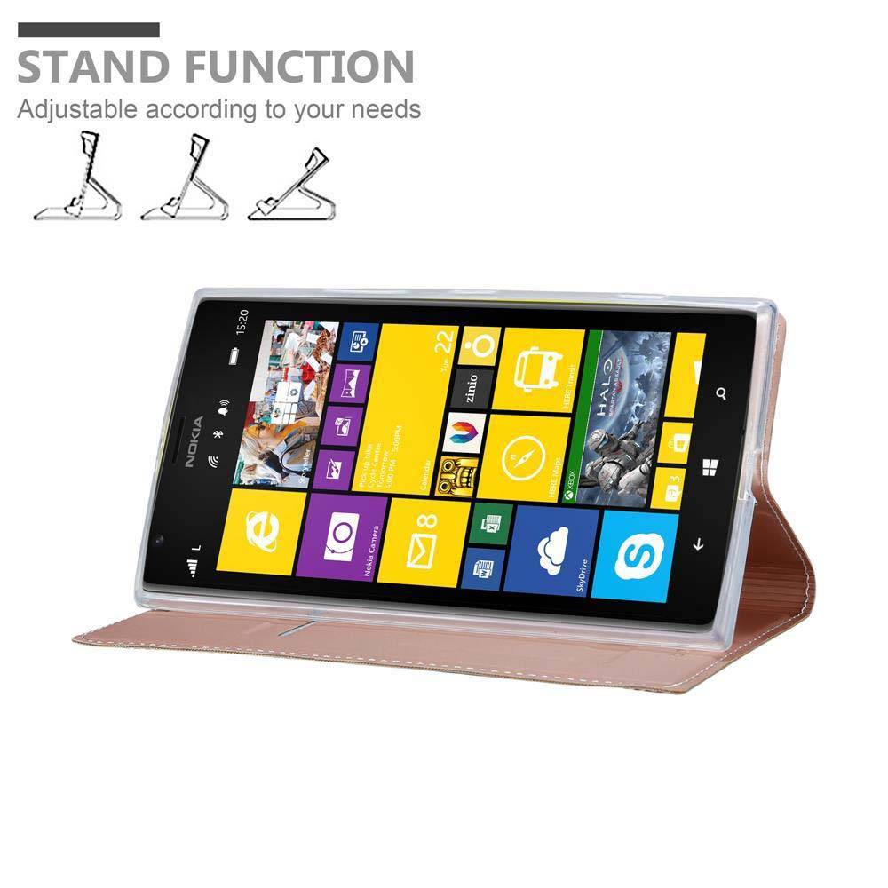Cadorabo Handyhülle für Nokia Lumia 1520 Schutz Hülle in Rosa Cover Etui Book Case Booklet