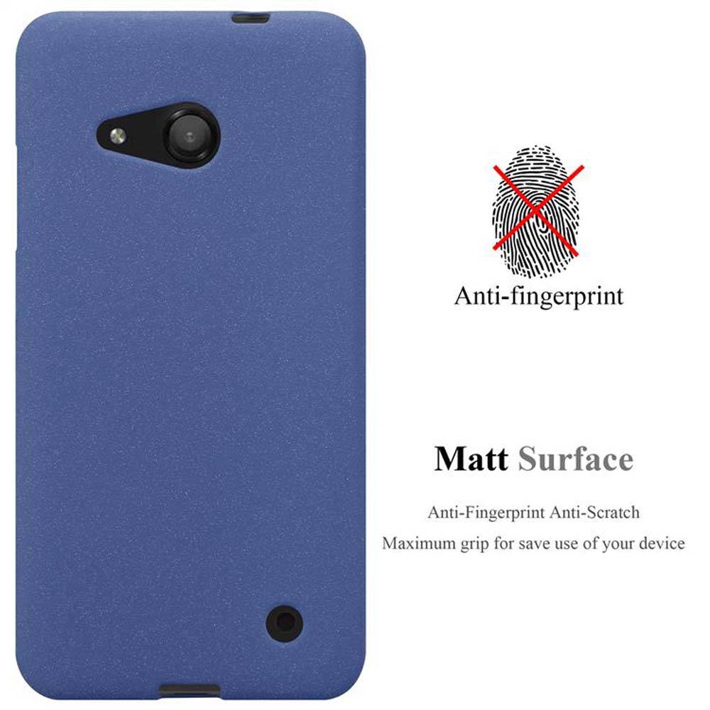 Cadorabo Schutzhülle für Nokia Lumia 550 Hülle in Blau Handyhülle TPU Etui Cover Case