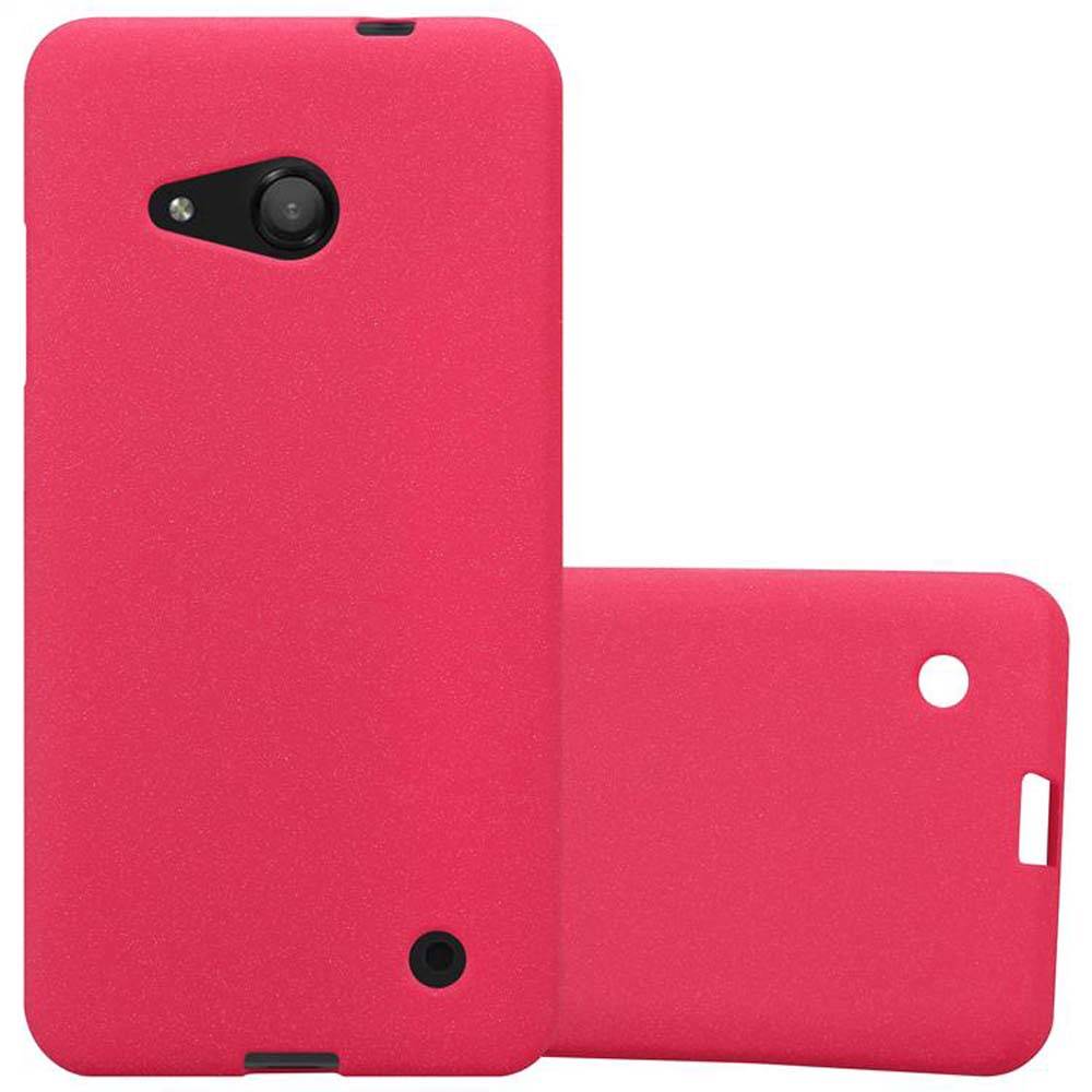 Cadorabo Schutzhülle für Nokia Lumia 550 Hülle in Rot Handyhülle TPU Etui Cover Case