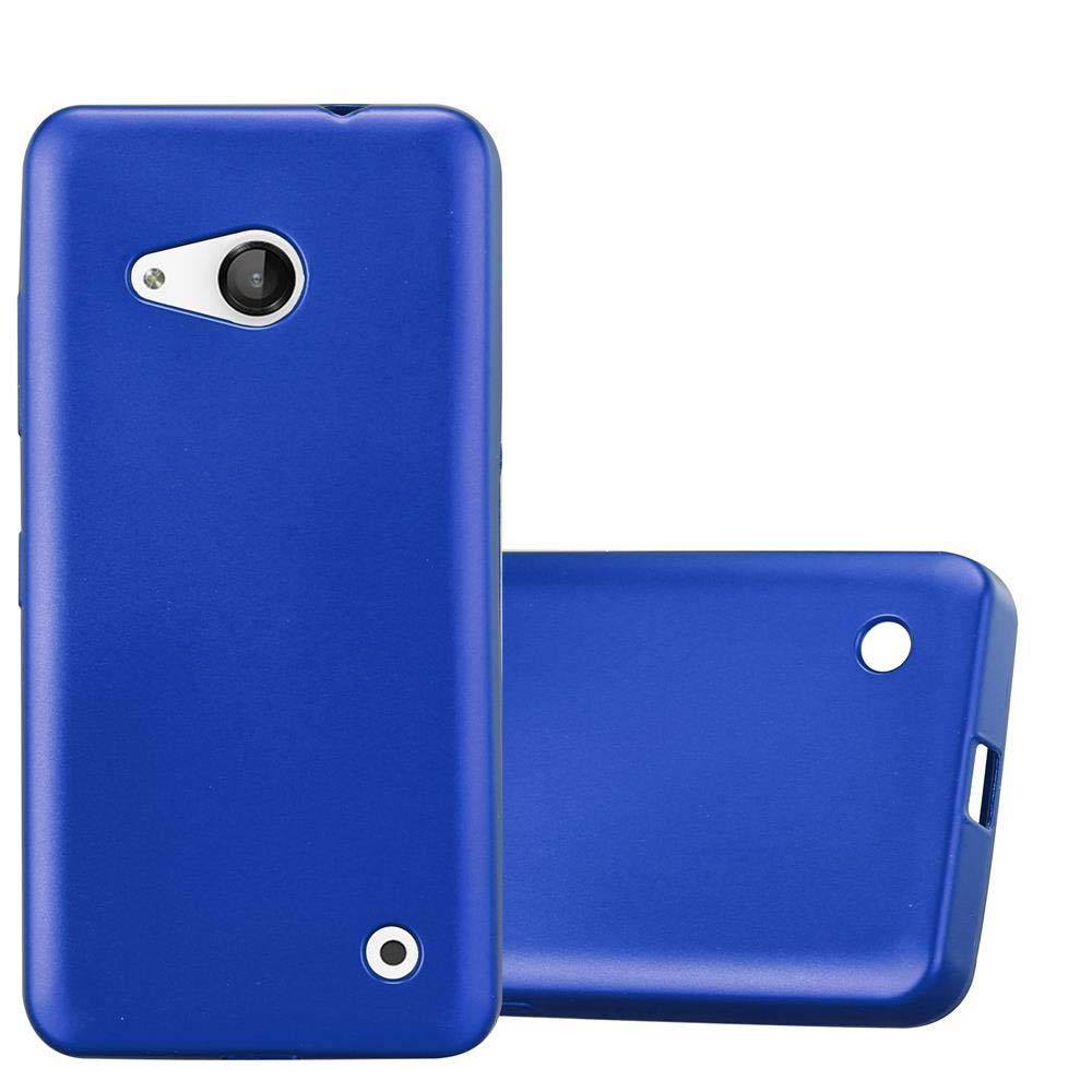 Cadorabo Schutzhülle für Nokia Lumia 550 Hülle in Blau Handyhülle TPU Silikon Etui Cover Case