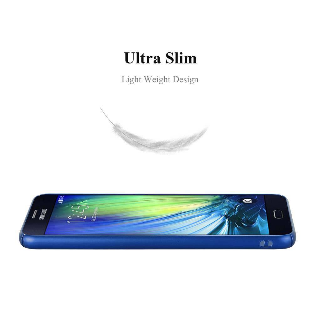 Cadorabo Hülle für Samsung Galaxy A7 2015 Schutzhülle in Blau Hard Case Handy Hülle Etui