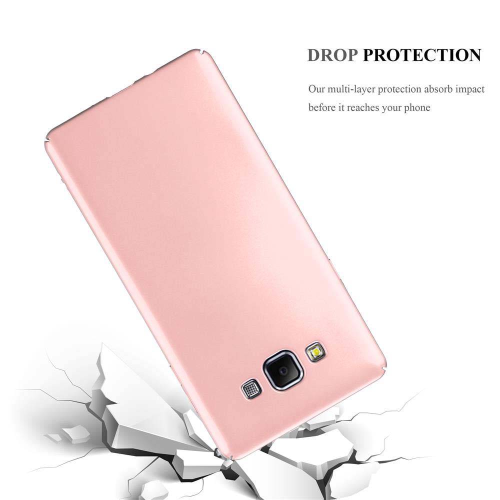Cadorabo Hülle für Samsung Galaxy A7 2015 Schutzhülle in Rosa Hard Case Handy Hülle Etui